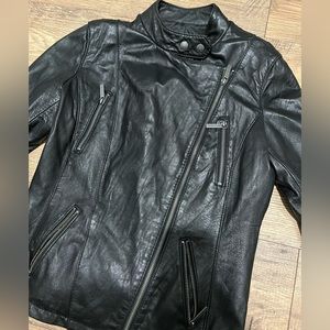 Michael Kors leather biker jacket (Women’s Small)